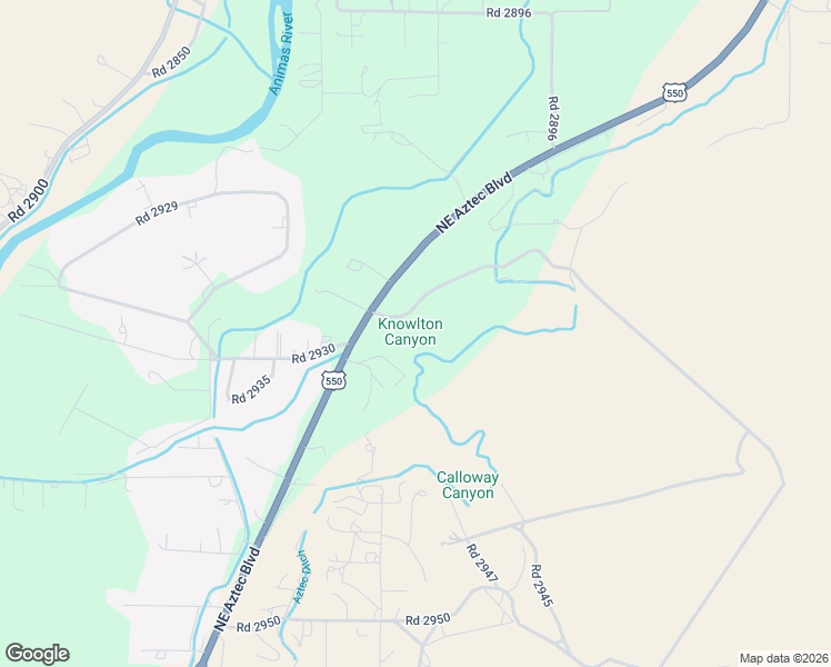 map of restaurants, bars, coffee shops, grocery stores, and more near 16204 U.S. 550 in Aztec