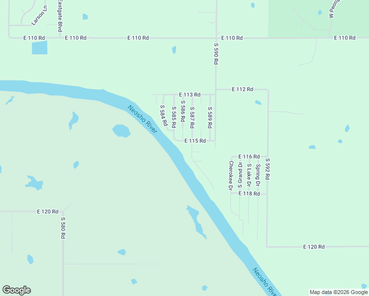 map of restaurants, bars, coffee shops, grocery stores, and more near 58551 East 115 Road in Miami