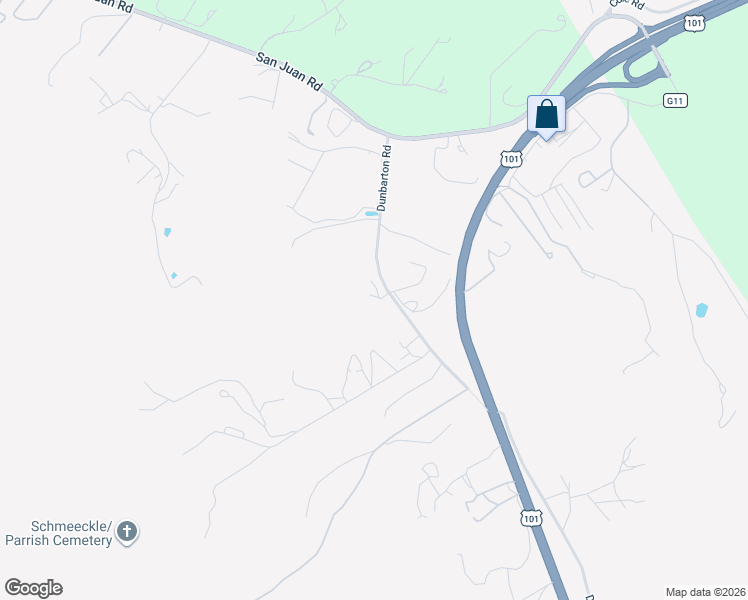 map of restaurants, bars, coffee shops, grocery stores, and more near 112 Dunbarton Road in Aromas