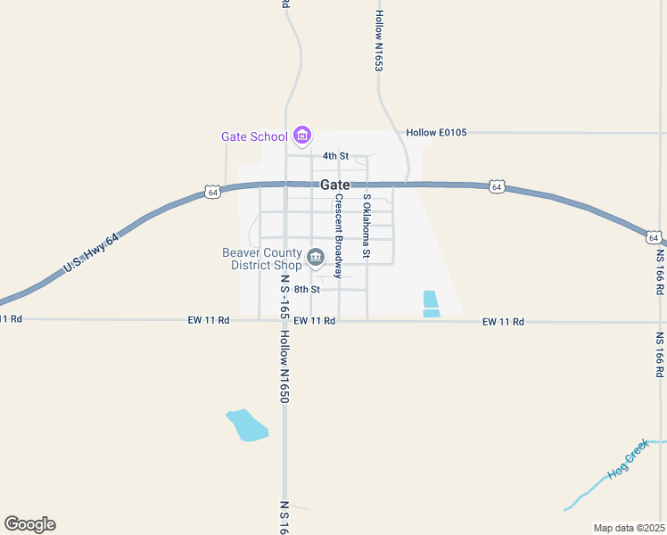 map of restaurants, bars, coffee shops, grocery stores, and more near 101 Branch 7th in Gate
