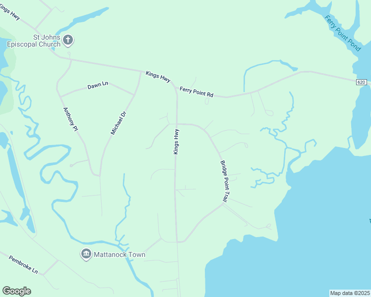 map of restaurants, bars, coffee shops, grocery stores, and more near 1470 Kings Highway in Suffolk