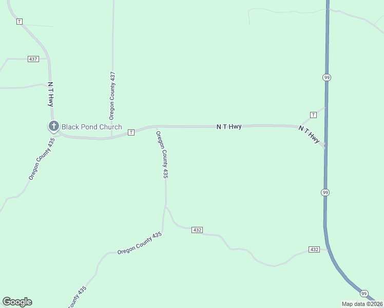 map of restaurants, bars, coffee shops, grocery stores, and more near 136 County Road 435 in Birch Tree