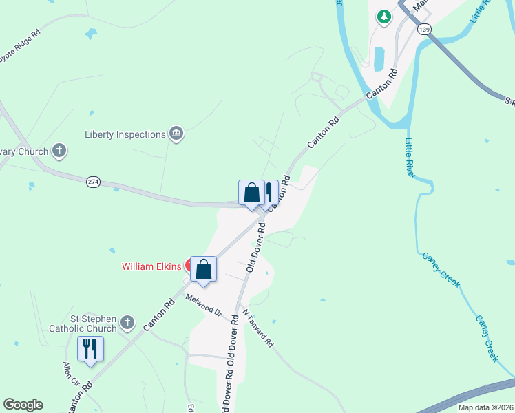 map of restaurants, bars, coffee shops, grocery stores, and more near 643-699 Rockcastle Rd in Cadiz