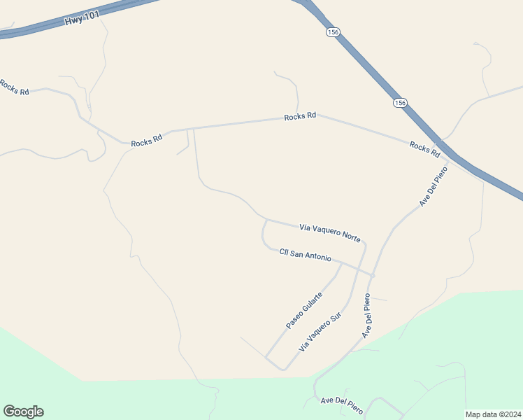 map of restaurants, bars, coffee shops, grocery stores, and more near 620 Vía Vaquero Norte in San Juan Bautista