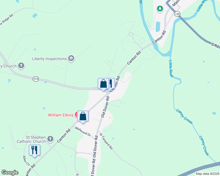map of restaurants, bars, coffee shops, grocery stores, and more near 643 Rockcastle Road in Cadiz