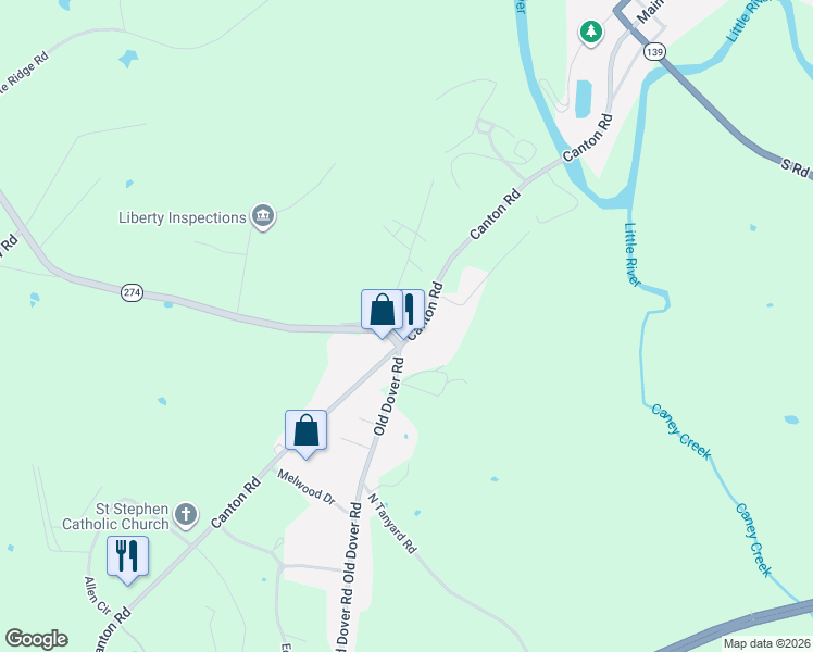 map of restaurants, bars, coffee shops, grocery stores, and more near 643-699 Rockcastle Rd in Cadiz