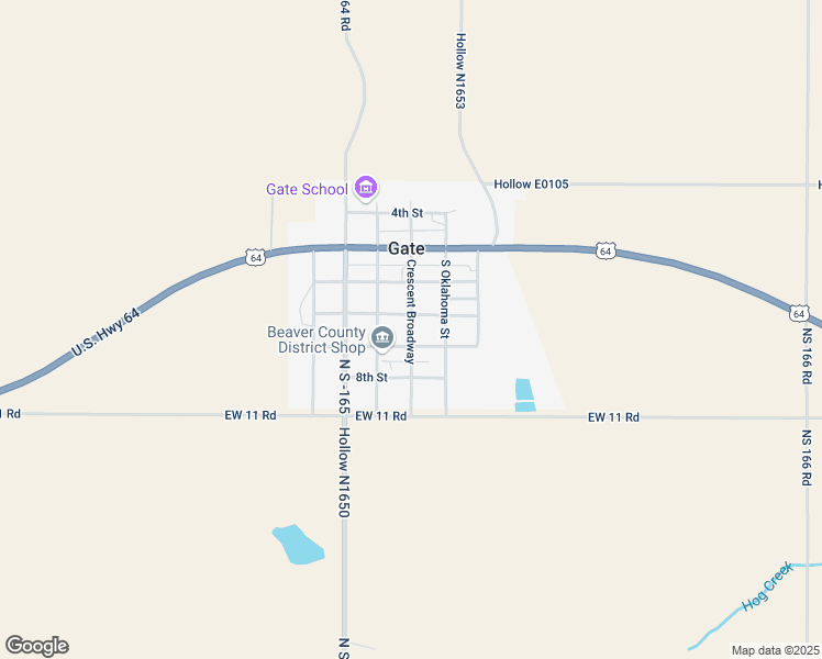map of restaurants, bars, coffee shops, grocery stores, and more near 101 Branch 7th in Gate