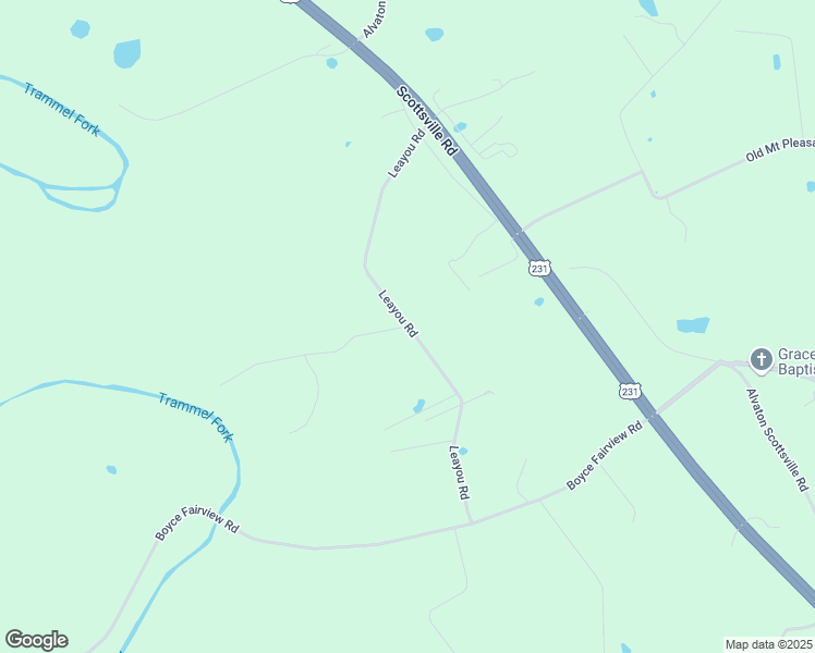 map of restaurants, bars, coffee shops, grocery stores, and more near Leayou Road in Alvaton