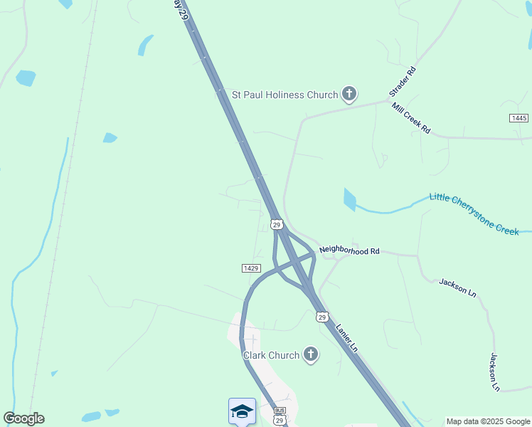 map of restaurants, bars, coffee shops, grocery stores, and more near 352 Friendship Road in Chatham