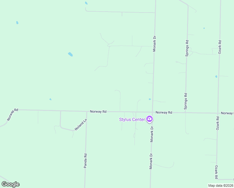 map of restaurants, bars, coffee shops, grocery stores, and more near 19227-19403 Maggie Lane in Neosho