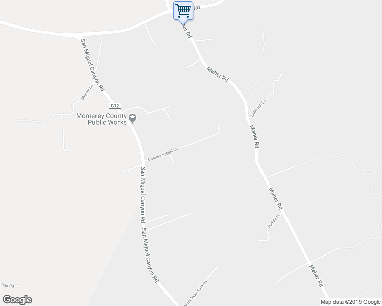 map of restaurants, bars, coffee shops, grocery stores, and more near 16530 Charles Schell Lane in Prunedale