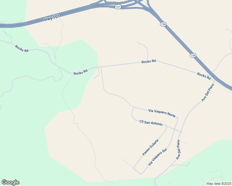 map of restaurants, bars, coffee shops, grocery stores, and more near 820 Vía Vaquero Norte in San Juan Bautista