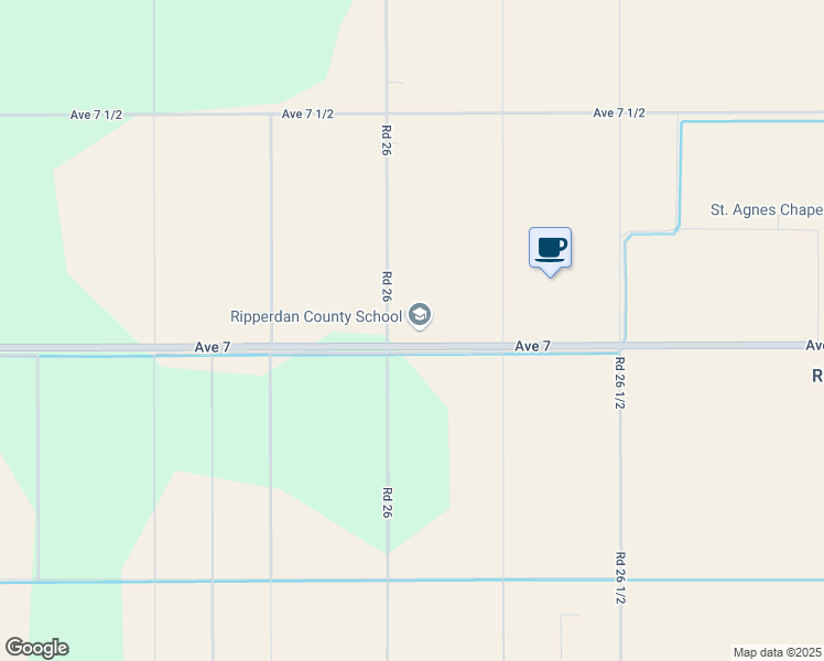 map of restaurants, bars, coffee shops, grocery stores, and more near 26133 Avenue 7 in Madera