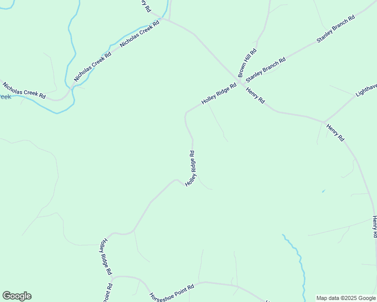 map of restaurants, bars, coffee shops, grocery stores, and more near 921 Holley Ridge Road in Henry