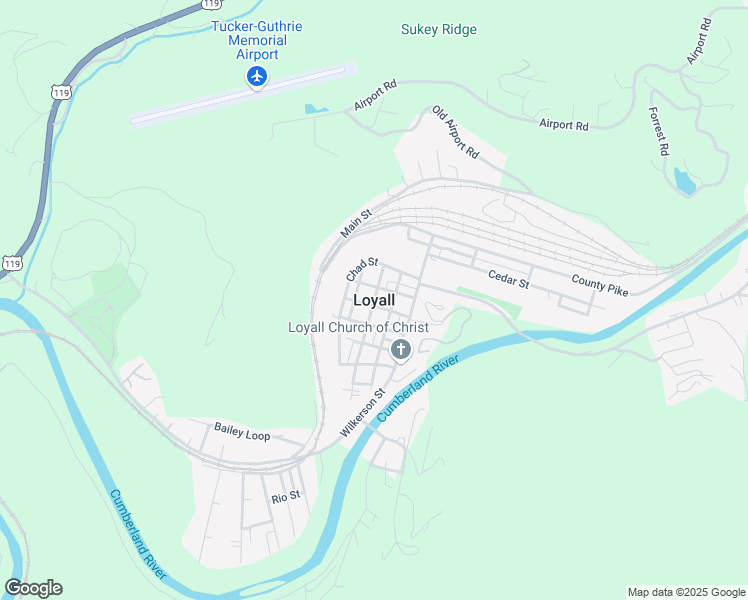 map of restaurants, bars, coffee shops, grocery stores, and more near in Loyall
