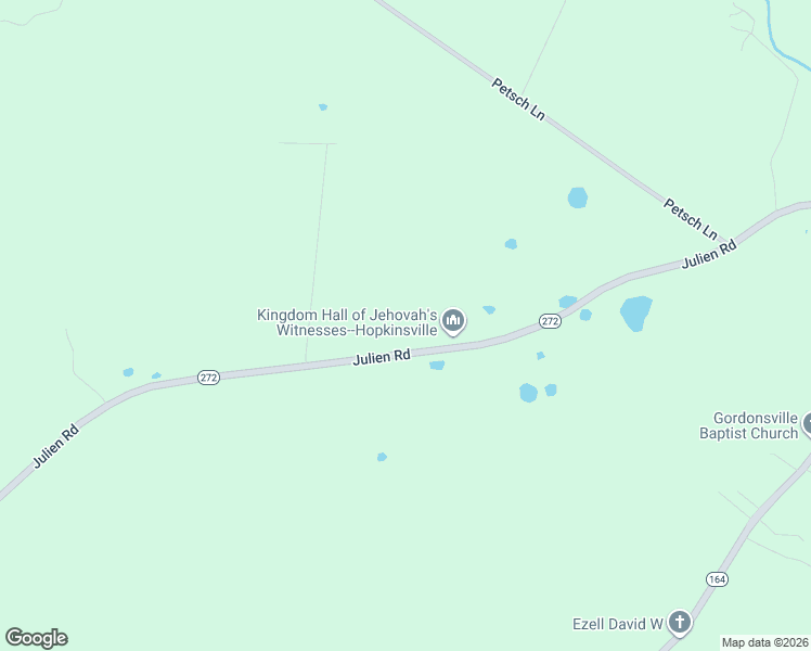 map of restaurants, bars, coffee shops, grocery stores, and more near 6500-7998 Julian Road in Hopkinsville