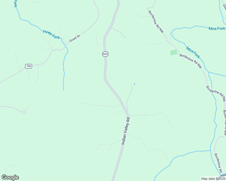 map of restaurants, bars, coffee shops, grocery stores, and more near Indian Valley Road in Dugspur