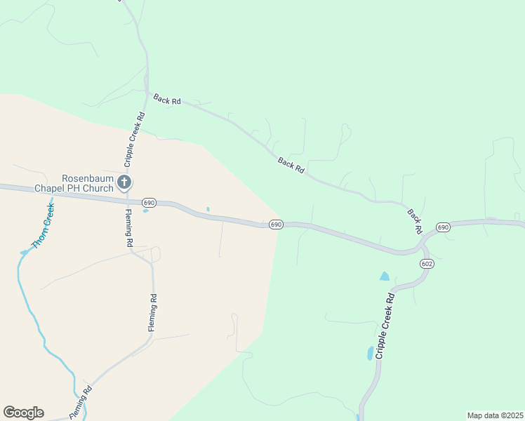 map of restaurants, bars, coffee shops, grocery stores, and more near Cripple Creek Road in Wytheville