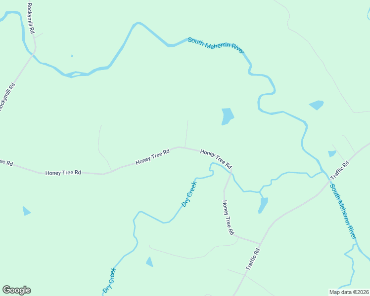 map of restaurants, bars, coffee shops, grocery stores, and more near 1026 Honey Tree Road in Chase City