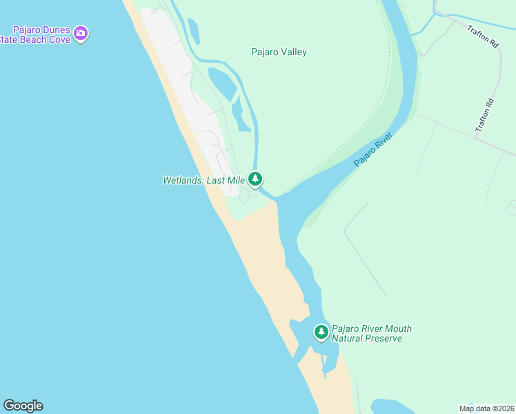 map of restaurants, bars, coffee shops, grocery stores, and more near 86 Pelican Point in Watsonville