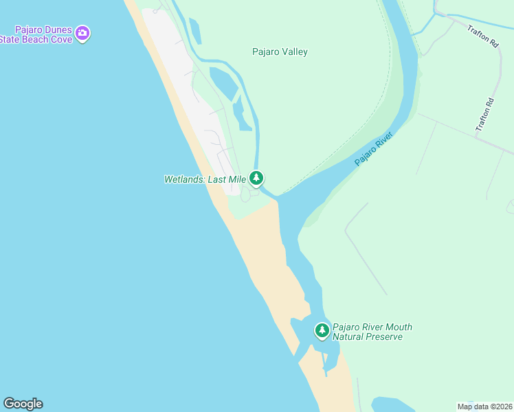 map of restaurants, bars, coffee shops, grocery stores, and more near 86 Pelican Point in Watsonville