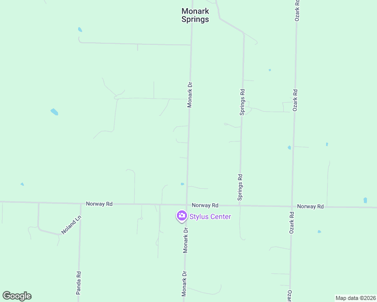 map of restaurants, bars, coffee shops, grocery stores, and more near 14744-14808 Monark Dr in Neosho