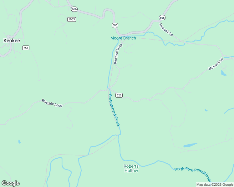 map of restaurants, bars, coffee shops, grocery stores, and more near State Road 623 in Keokee