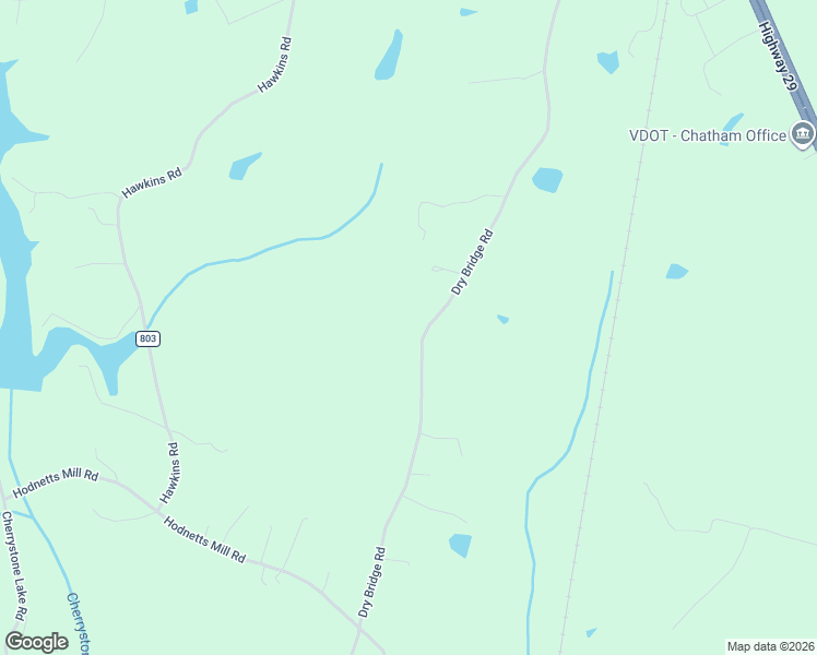 map of restaurants, bars, coffee shops, grocery stores, and more near 1272 Dry Bridge Road in Chatham