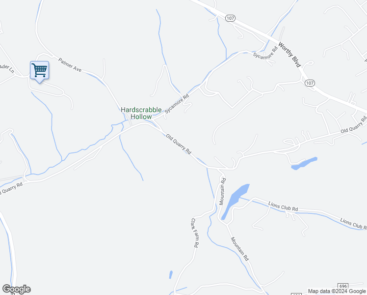 map of restaurants, bars, coffee shops, grocery stores, and more near Old Quarry Road in Saltville