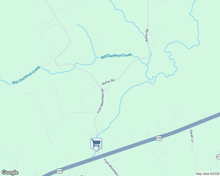 map of restaurants, bars, coffee shops, grocery stores, and more near 20 Rufus Road in Rocky Mount