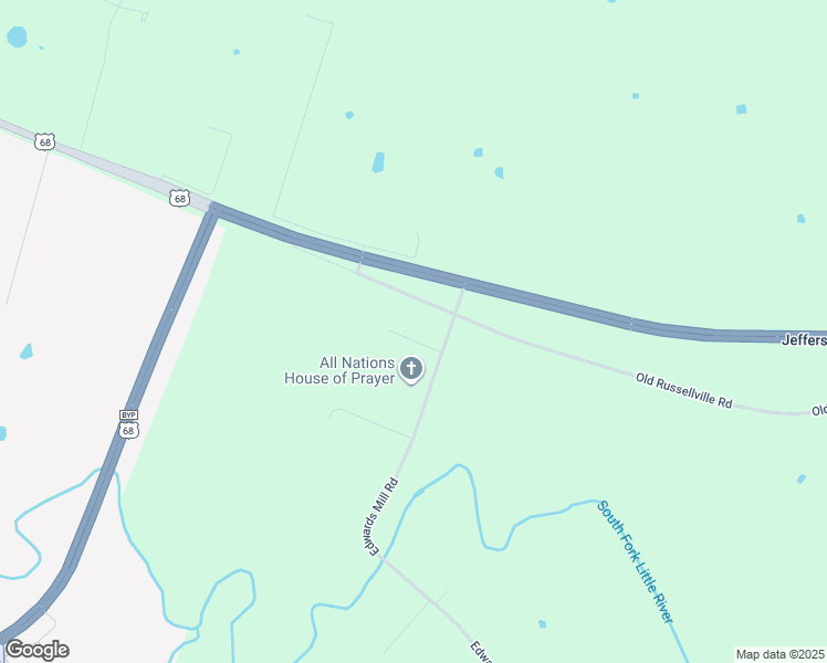 map of restaurants, bars, coffee shops, grocery stores, and more near 3040 Clover Lane in Hopkinsville