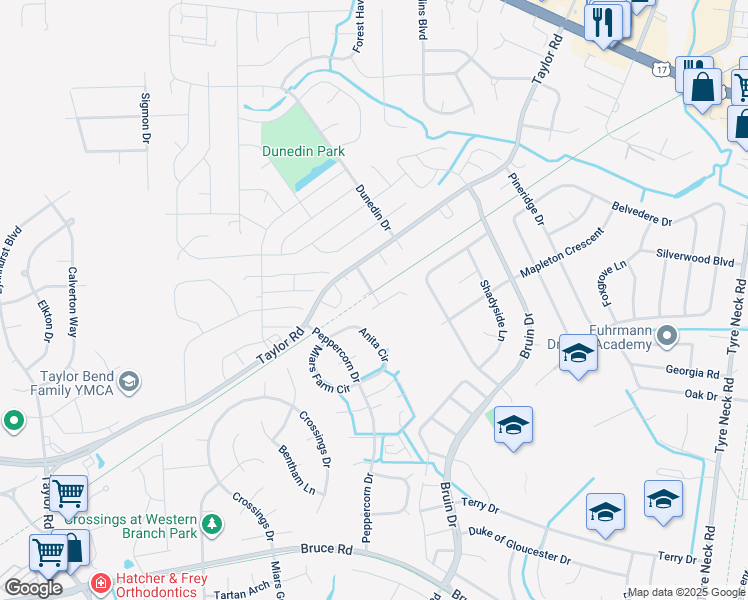 map of restaurants, bars, coffee shops, grocery stores, and more near 108 Columbus Ave in Chesapeake