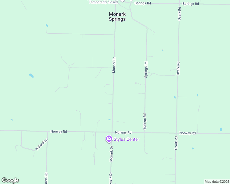 map of restaurants, bars, coffee shops, grocery stores, and more near 14744-14808 Monark Dr in Neosho