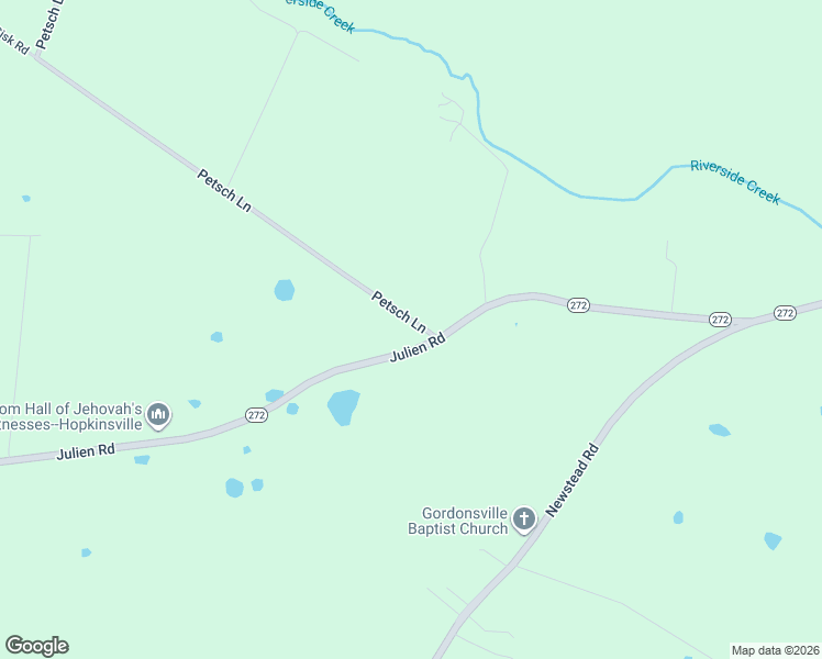 map of restaurants, bars, coffee shops, grocery stores, and more near 6500 Julien Road in Hopkinsville