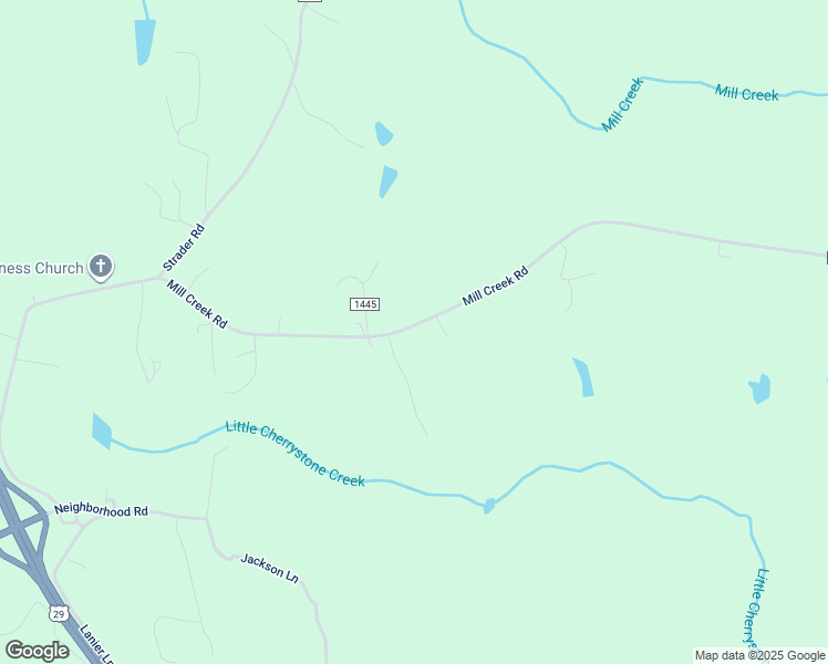 map of restaurants, bars, coffee shops, grocery stores, and more near 1516 Mill Creek Road in Chatham