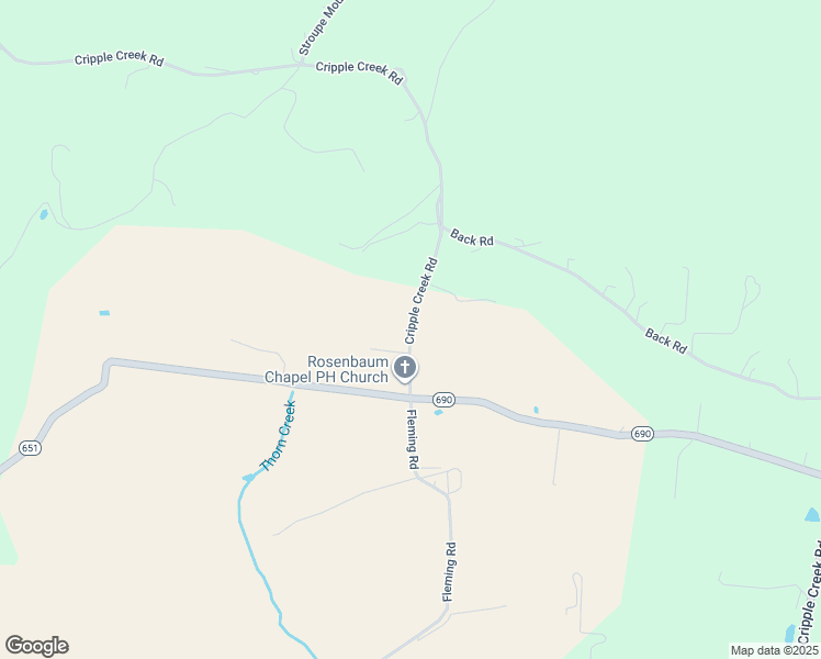 map of restaurants, bars, coffee shops, grocery stores, and more near Cripple Creek Road in Wytheville