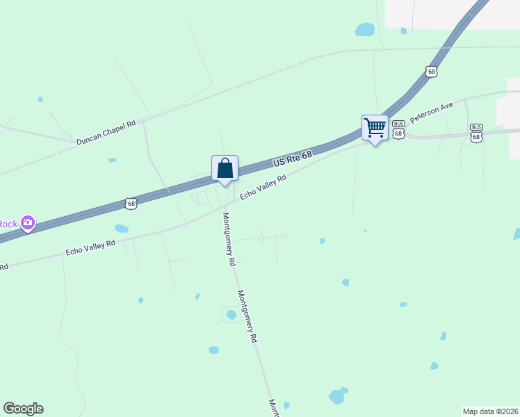 map of restaurants, bars, coffee shops, grocery stores, and more near Echo Valley Road in Auburn