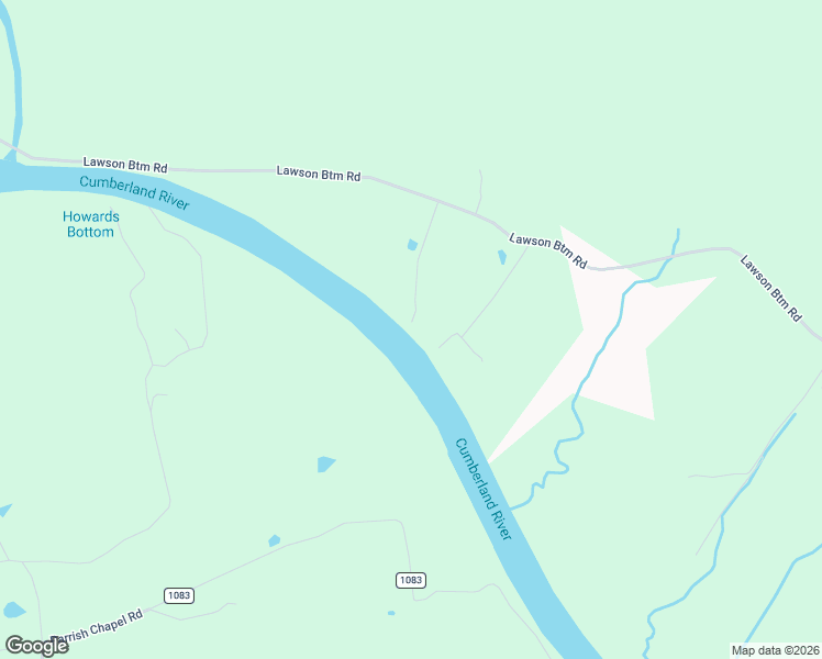 map of restaurants, bars, coffee shops, grocery stores, and more near 267 Rainbow Road in Burkesville