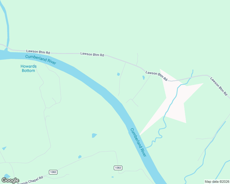 map of restaurants, bars, coffee shops, grocery stores, and more near 267 Rainbow Road in Burkesville