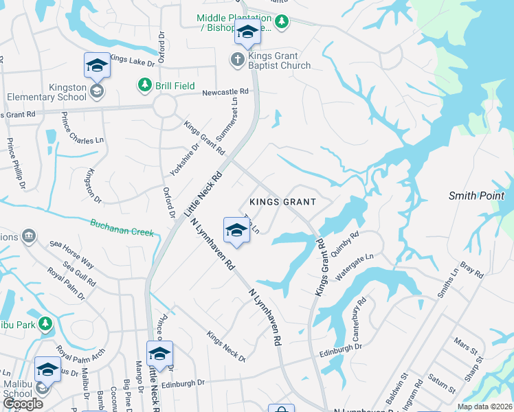 map of restaurants, bars, coffee shops, grocery stores, and more near 3333 Old Kirkwood Drive in Virginia Beach