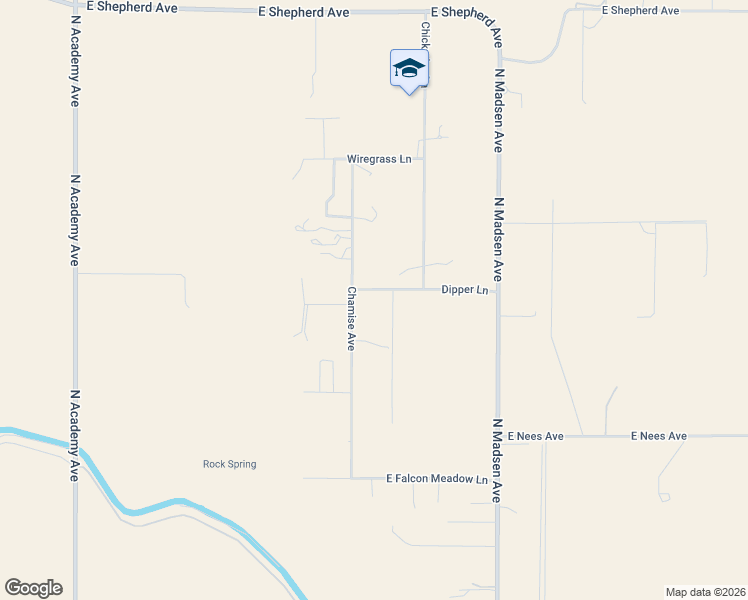 map of restaurants, bars, coffee shops, grocery stores, and more near 13255 Dipper Lane in Clovis