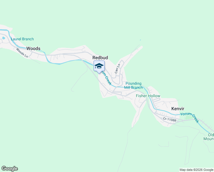 map of restaurants, bars, coffee shops, grocery stores, and more near 1677 Kentucky 215 in Redbud