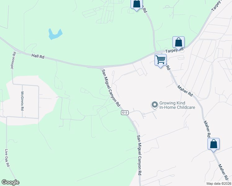 map of restaurants, bars, coffee shops, grocery stores, and more near 1070 San Miguel Canyon Road in Watsonville