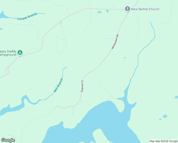 map of restaurants, bars, coffee shops, grocery stores, and more near Methodist Road in Monticello
