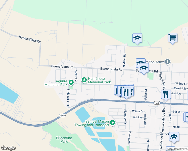 map of restaurants, bars, coffee shops, grocery stores, and more near 271 Carnoble Drive in Hollister