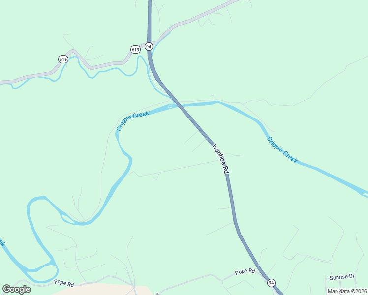 map of restaurants, bars, coffee shops, grocery stores, and more near Ivanhoe Road in Ivanhoe