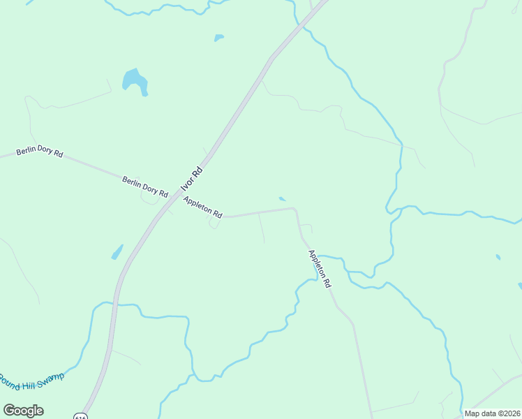 map of restaurants, bars, coffee shops, grocery stores, and more near 12227 Appleton Road in Ivor