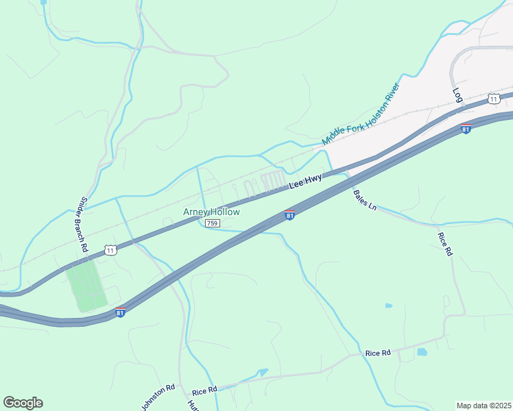 map of restaurants, bars, coffee shops, grocery stores, and more near 4668 Lee Highway in Marion
