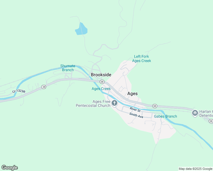 map of restaurants, bars, coffee shops, grocery stores, and more near 4949 Kentucky 38 in Ages