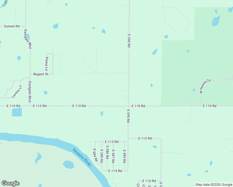 map of restaurants, bars, coffee shops, grocery stores, and more near 10801 South 590 Road in Miami